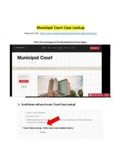 lv muni court case lookup.